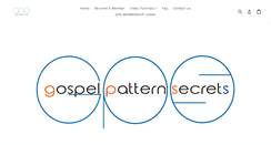 Desktop Screenshot of gospelpatternsecrets.com